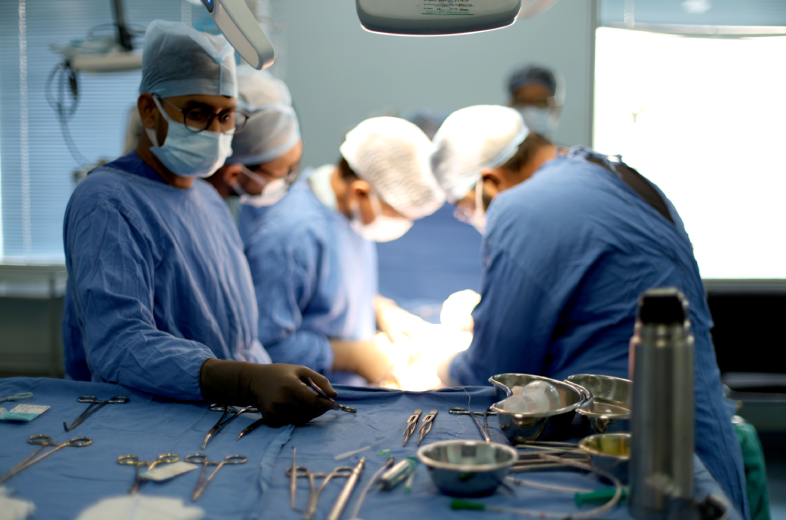 doctors performing operation